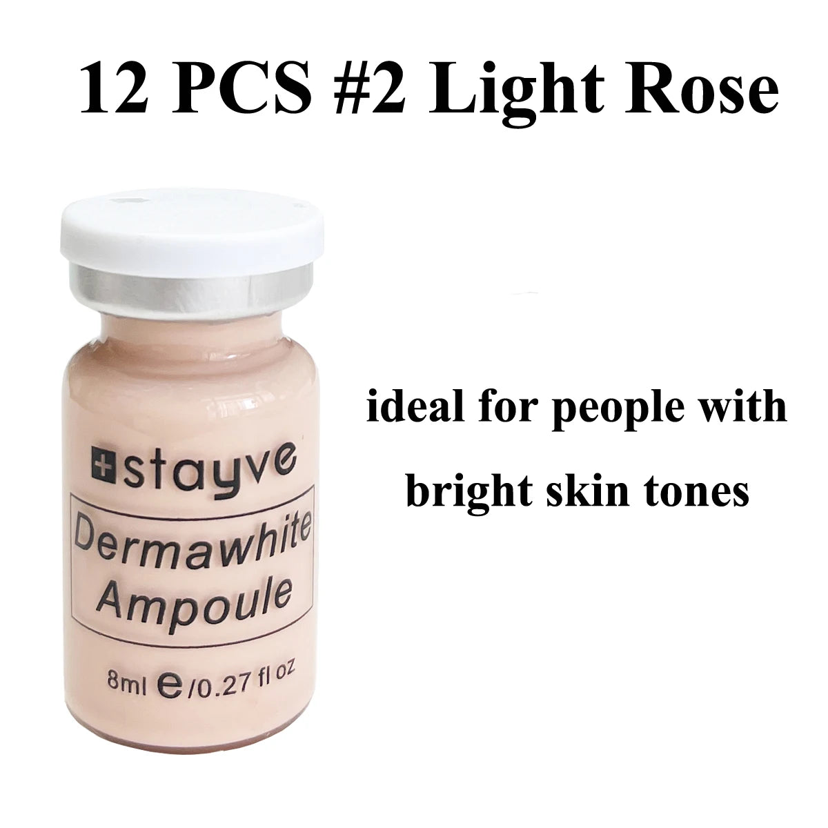 NEW Derma white BB Cream Glow Serum Ampoule add foundation niacinamide/peptide for effective brightening anti-aging 12pcs 8ml