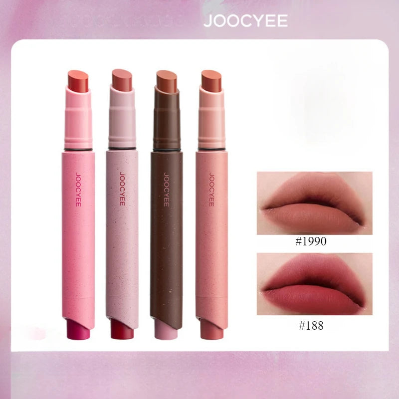 Joochee Cosmetics Pink Mist Lipstick Pen Lipstick Matte Mist Flour Brown Autumn Winter Long-lasting Easy To Wear Beauty Makeup