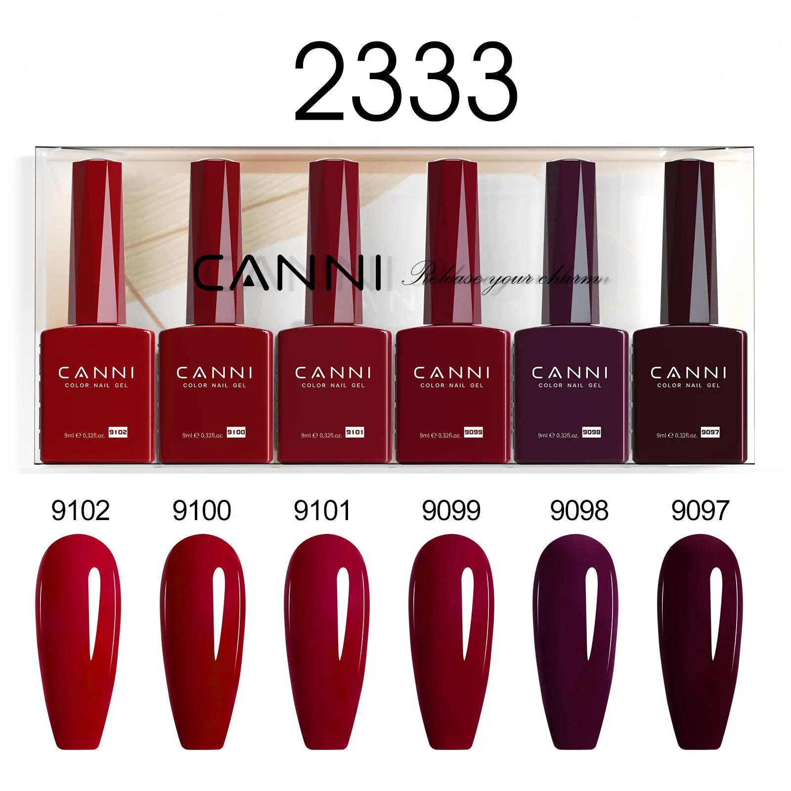 2/6pcs/kit CANNI HEMA FREE Nail Gel Polish Kit Gorgeous Color Beautiful Semi Permanent Gorgeous Full Coverage Soak off UVLED Gel