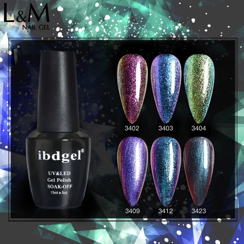 ibdgel Gel Nail Polish Phantom Chameleon Hybrid Varnishes Set Manicure Decoration Base Top For Nails UV LED Lamp Art Lacquer