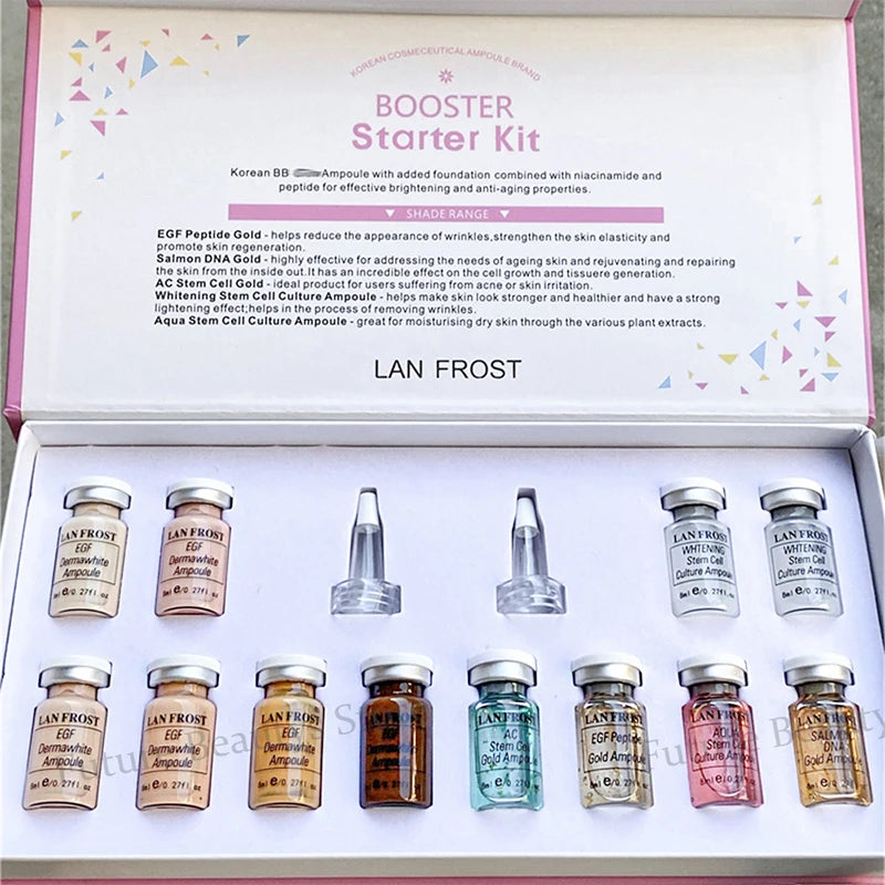 Korea 8ml BB Cream Glow Starter Kit Peptides/Niacinamide Foundation Cream Sunscreen Moisturizing Cream Facial Skin Care