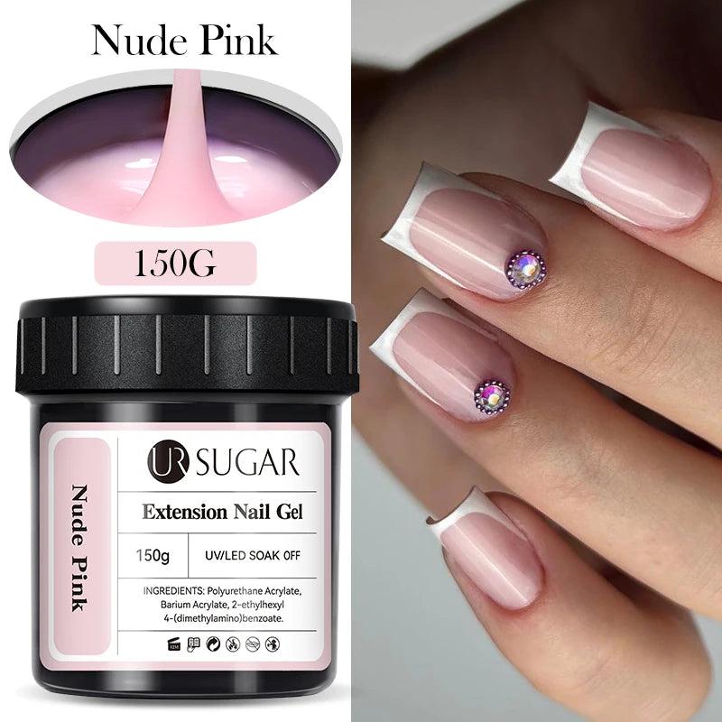 UR SUGAR 150g Fiber Rubber Base Nail Repair Gel Nail Polish UV Semi Permanent Repair Fix Crack Varnish Manicure Strengthener