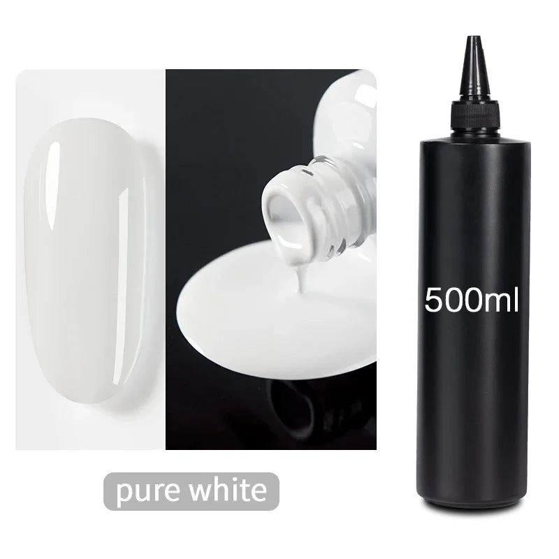 BOZLIN 1KG Super Shinny Top Coat UV Base Gel Polish Matte Top Coat Reinforce Gel Long Lasting Shinning Soak Off Nail Art Varnish