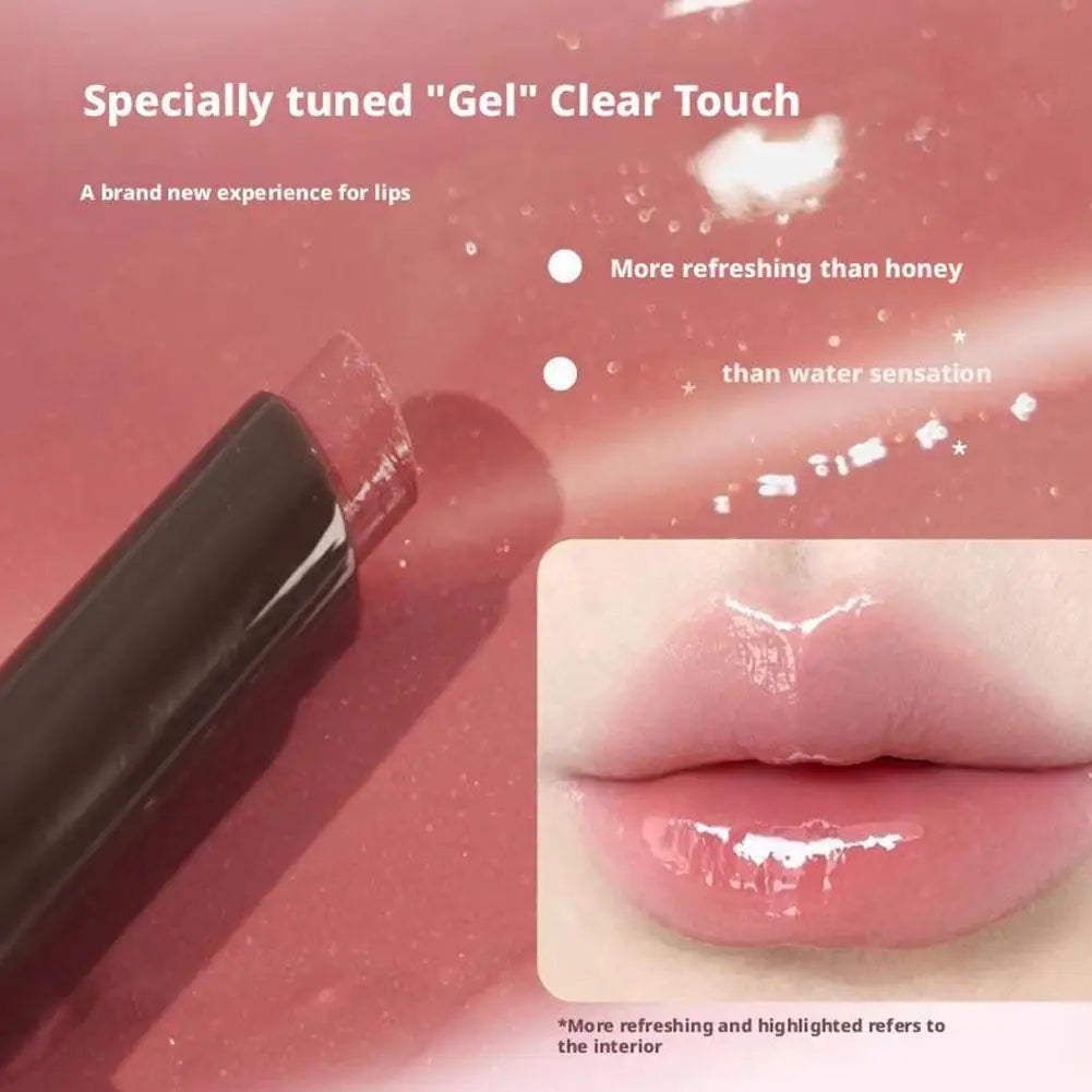 Water Gloss Lip Glaze Lip Gloss Mirror Surface Moisten Lasting For Beginner Make Up Multi-color Option Jelly Lip Gloss Lipstick