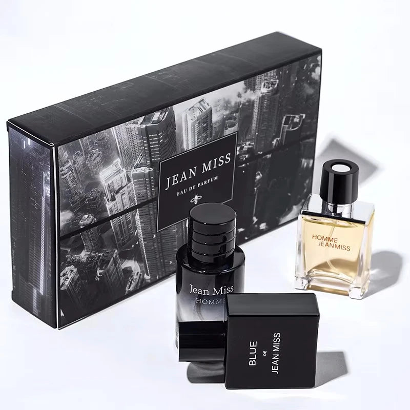 90ml Men's Eau de Parfum Gift Set - 3pcs Luxury Cologne Trio, Long Lasting Fragrance Attraction for Women 2025