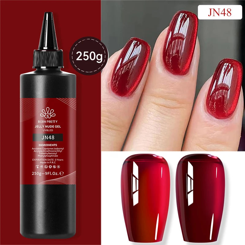 BORN PRETTY 250g Super Strong Nail Glue For False Nail Tips Press On Nails Refilled Package Base Gel Top Coat Matte Top Coat