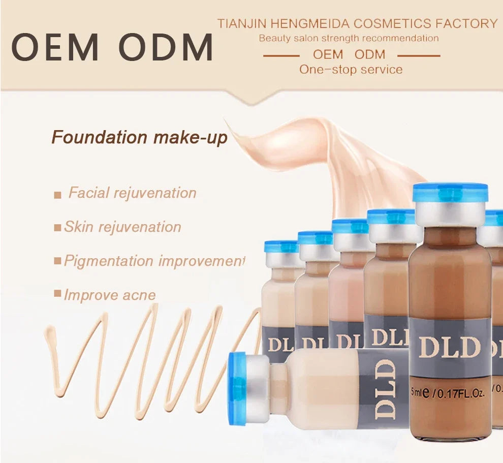 10PCS Facial BB Cream Glow Starter Kit Semi-permanent Niacinamide Whitening Foundation Cream Sunscreen Moisturising Skin Care