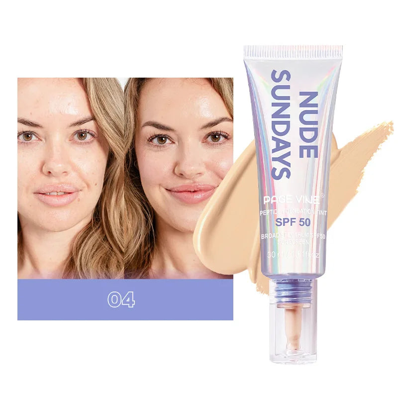 Long-lasting Makeup Foundation Liquid Oil Control Concealer Isolation Moisturizing Sunscreen Multifunctional Foundation Liquid