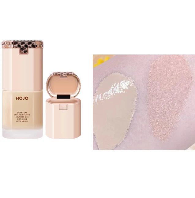 HOJO 2 in 1 Base Face Liquid mist Foundation Cream Full Coverage Concealer Oil-control Soft Makeup Foundation private label