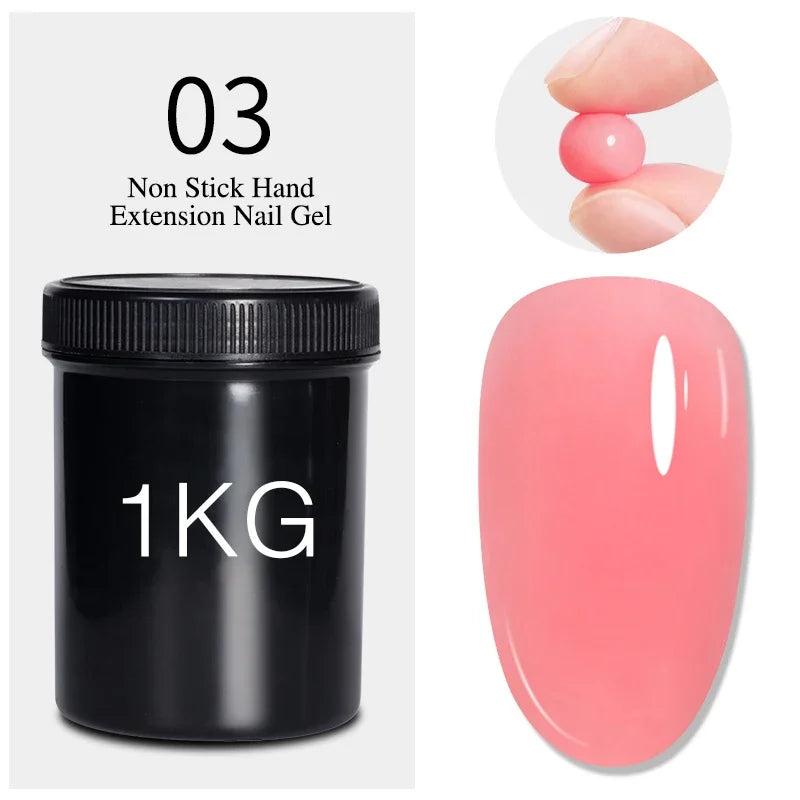 BOZLIN 1KG Super Shinny Top Coat UV Base Gel Polish Matte Top Coat Reinforce Gel Long Lasting Shinning Soak Off Nail Art Varnish