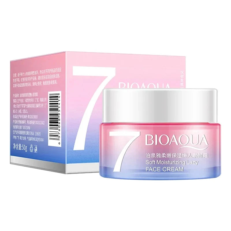 Bioaqua Moisturizing Tone-Up Cream V7 Whitening Face Cream Anti-Aging Brighten Fade Blemishes Day Cream Facial Care Nude Makeup