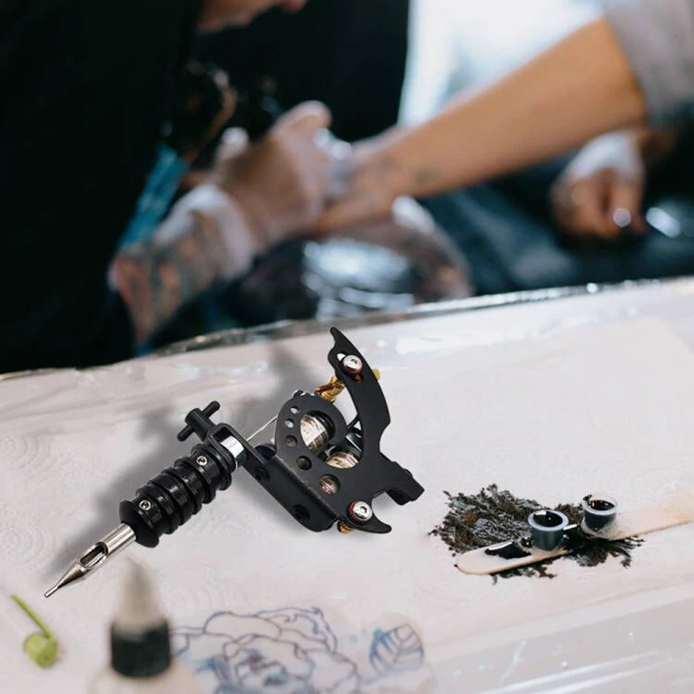 Complete Coil Tattoo Machine Kit With Tattoo Power Supply Tattoo Machine Gun Set for Tattoo Beginner Set Permanent Makeup Tools