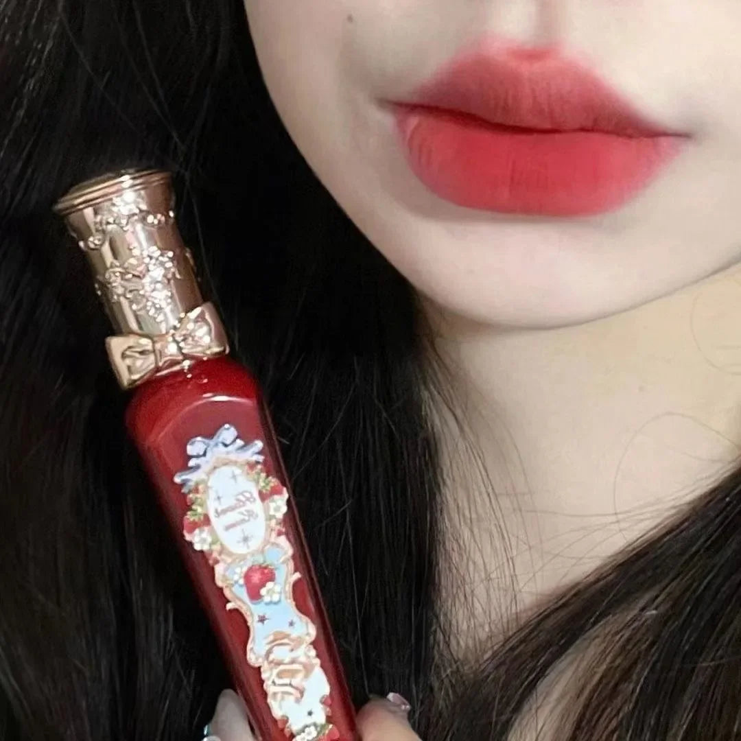 Flower Know Strawberry Rococo Cloud Liquid Lipstick Cream Lip Glaze Matte Milk Tea korean Makeup Long Lasting Lipgloss