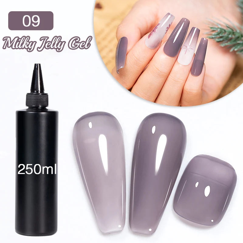 BOZLIN 1KG Super Shinny Top Coat UV Base Gel Polish Matte Top Coat Reinforce Gel Long Lasting Shinning Soak Off Nail Art Varnish