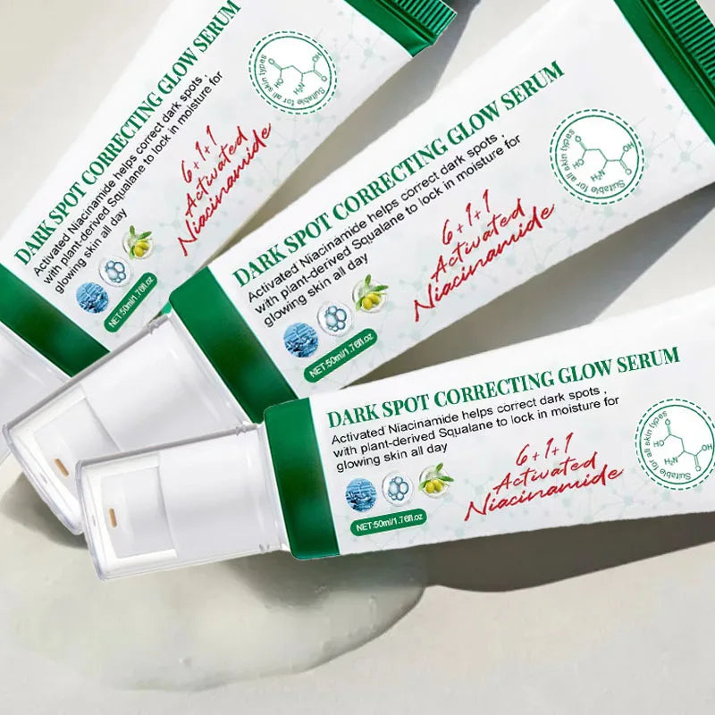 50ml Dark Spot Correcting Glow Serum Effectively Improves Dull Face Moisturizing Whitening Brighten Gently Soothe Serum