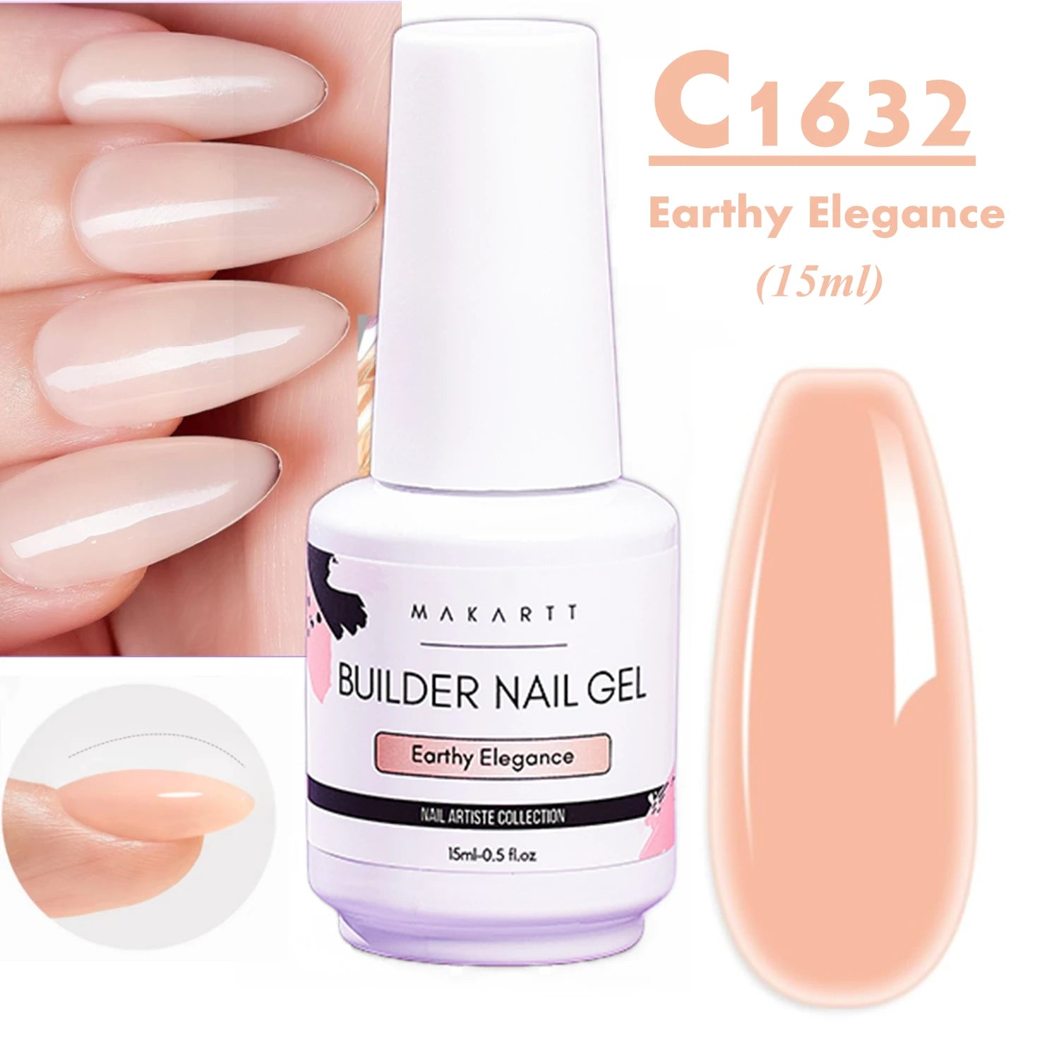 Builder Gel for Nails 7 In 1 Hard Gel Polish for Nail Thickening Nude Milky Extension U V Gel Natural Color Strengthener Gel