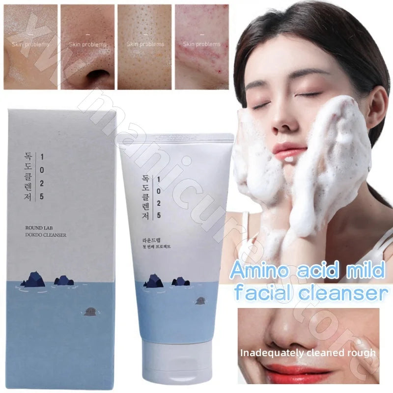 Dokdo Facial Cleanser Deep Cleansing Hydrating Moisturizing Firming Softening Amino Acid Gentle Facial Cleanser 150ml