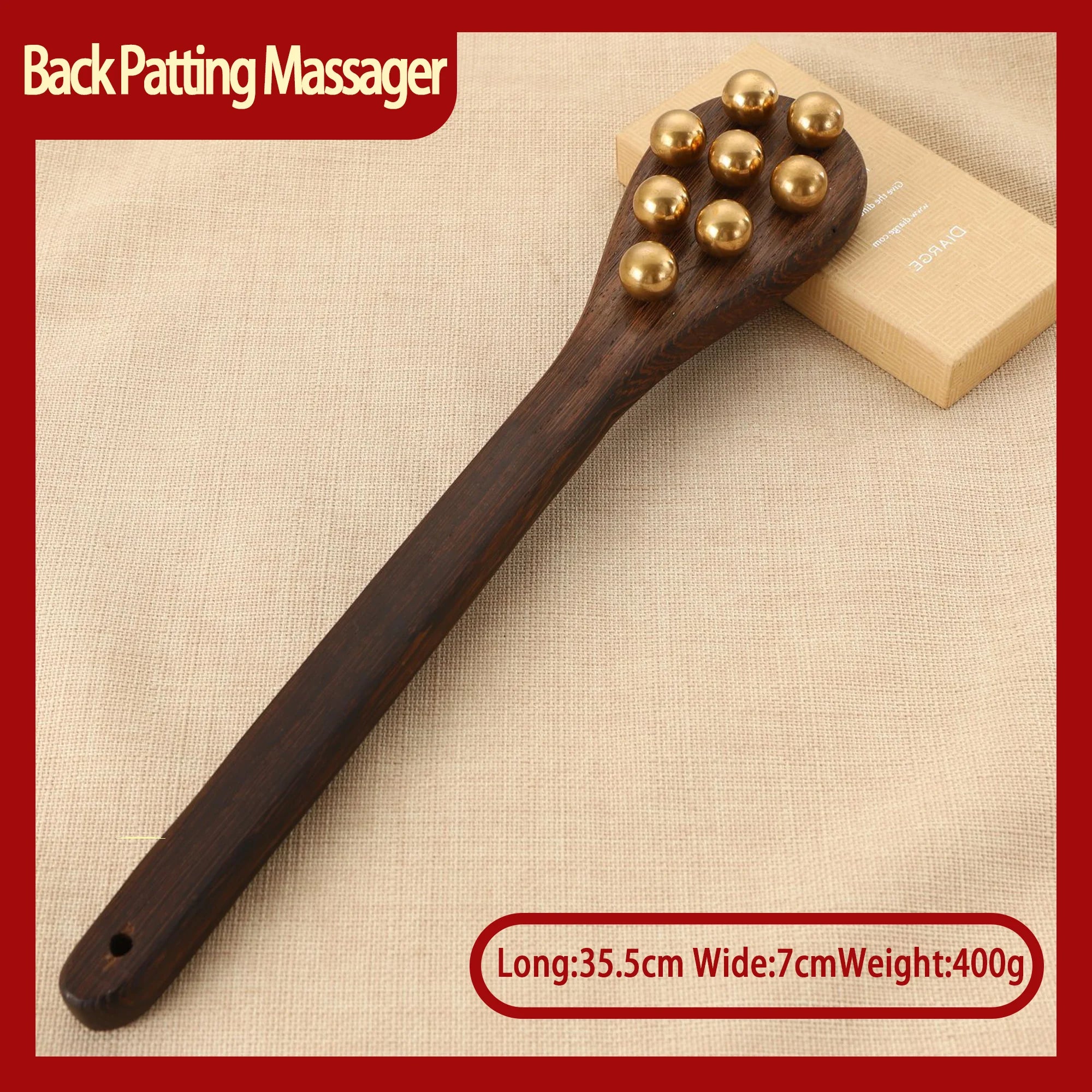 Head meridians massage comb copper wood meridians fine tooth comb needling Guasha scalp relax