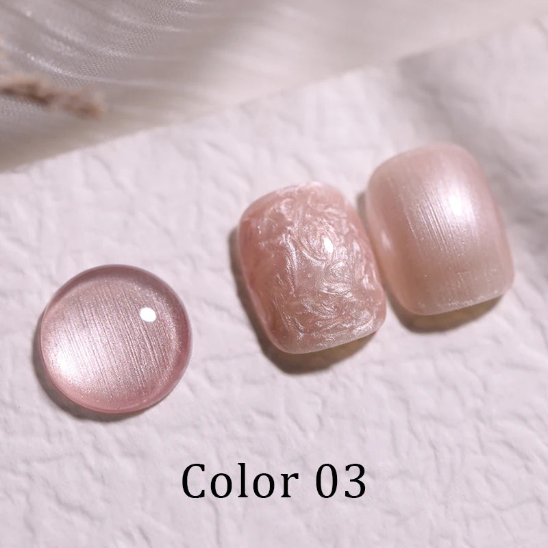 Vendeeni 9 Colors/Set Pearl Shell Gel Nail Polish Soak Off UV LED DIY Thread Rotation Varnish For Manicure Nail Art