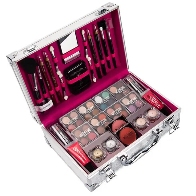 Full Professional Makeup Kit All In One Complete Makeup Box Makeup Case Eyeshadow/Lipgloss/Concealer Cosmetic box