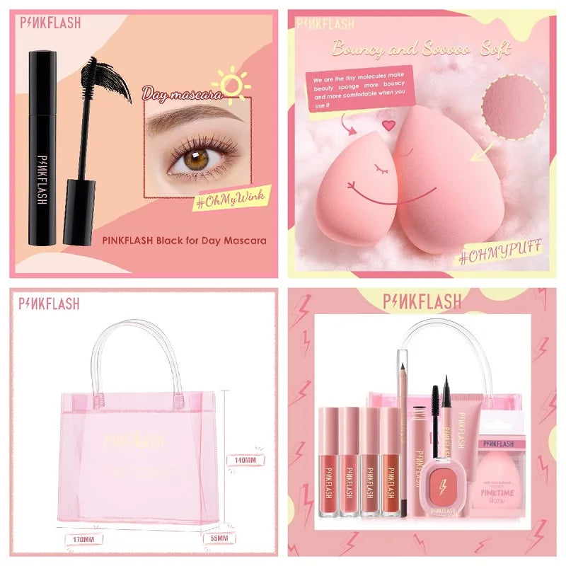 PINKFLASH 11 Pcs Full Makeup Set