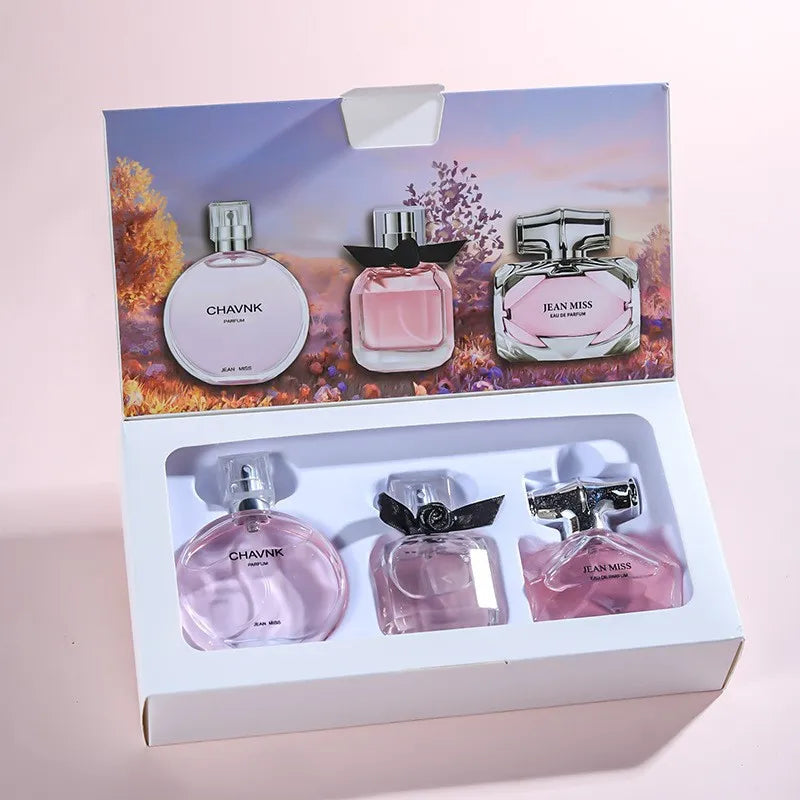 30ml Perfume Set with Long-lasting Light Fragrance, Fresh and Fruity Scent for Men and Women, Ideal for Daily Use and Gifts