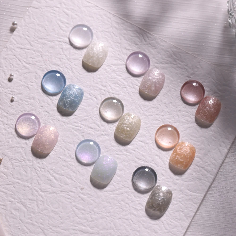 Vendeeni 9 Colors/Set Pearl Shell Gel Nail Polish Soak Off UV LED DIY Thread Rotation Varnish For Manicure Nail Art