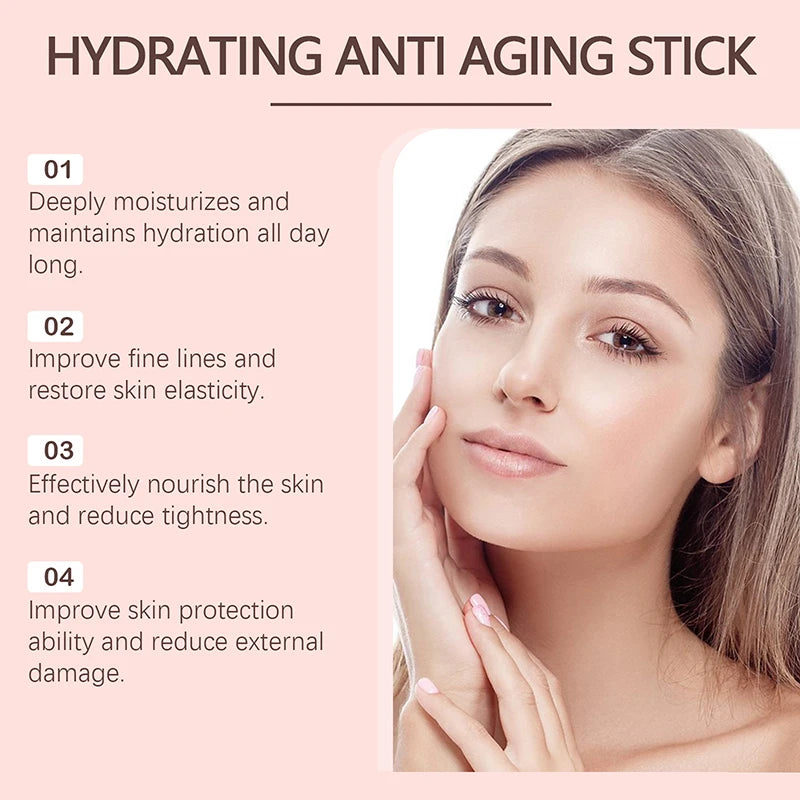 Collagen Wrinkle Removal Multi Bounce Balm Stick New Anti-Aging Firming Lift Brighten Facial Dull Skin Moisturizer Cosmetics