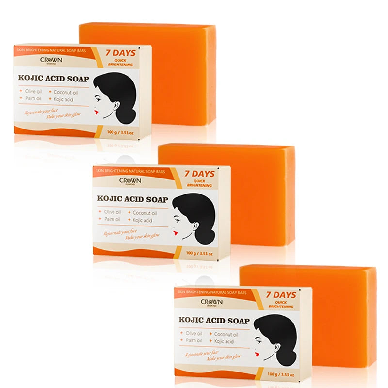Brightening Bar Kojic Acid Soap Facial Deep Cleaning Even Skin Tone Skin Lightening Soap Oil Control Moisturizing Skin Care 100g