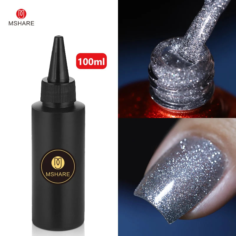 MSHARE 100ML Nail Gel Polish Soak Off UV LED Nails Vernis Semi Permanent Varnish Polish White Red Nail Gel Art