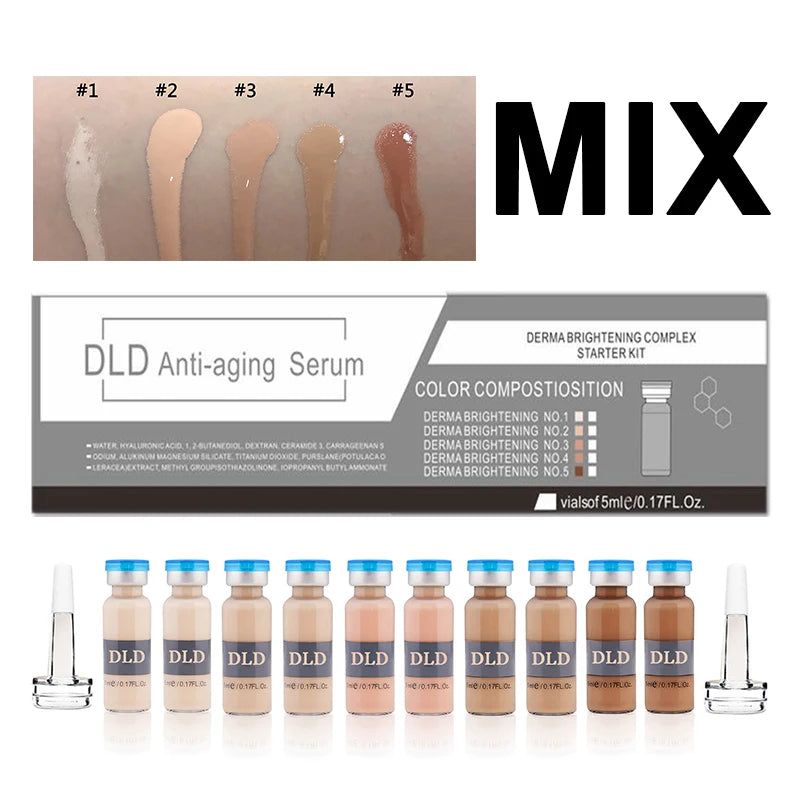 10 vials Korea BB Cream Glow Essence Beginner Starter Kit  Niacinamide Moisturizing Foundation Cream Facial Skin Care