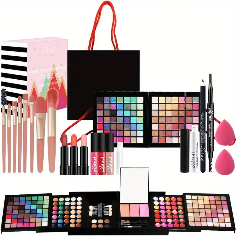 A complete set of Mother's Day cosmetics with a wide range of makeup tools is the perfect Mother's Day gift set for women.