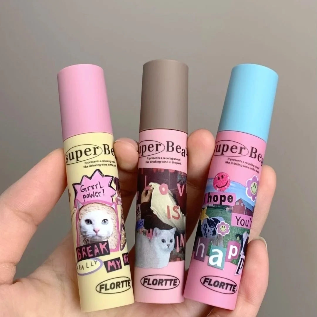 FLORTTE Matte Lipstick Velvet Lip Cream Matte Liquid Long-Lasting Wear Non-Stick Cup Not Fade Waterproof Lip Gloss