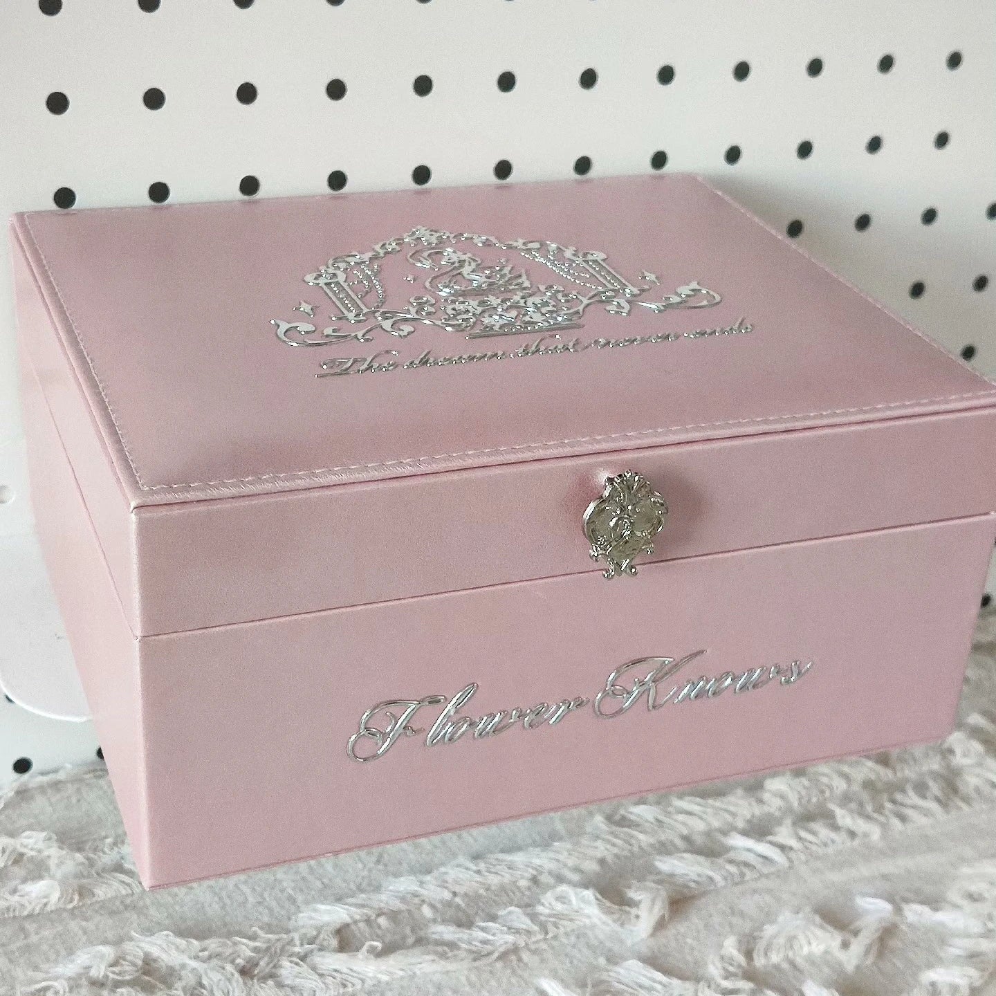 Flowers Know Anniversary Makeup Box Pink Purple Blue Cosmetics Box