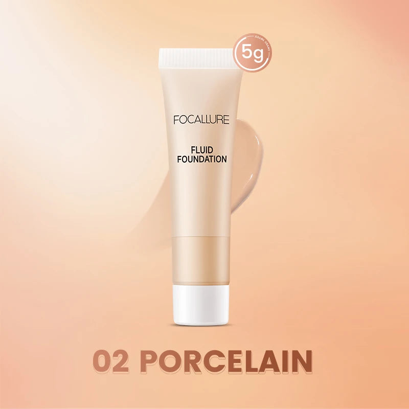 FOCALLURE Waterproof Matte Liquid Foundation Full Coverage Face Concealer Whitening Face Makeup Base Cream Cosmetics for Women