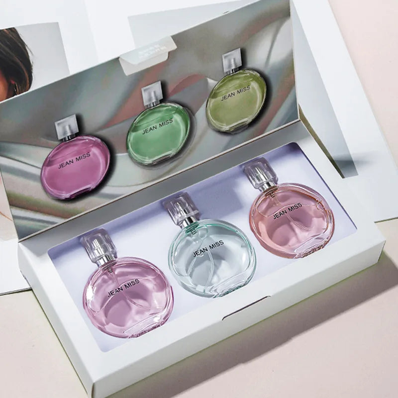 30ML*3 Set of Floral Scented Perfume for Women and Men with Peony, Rose, Strawberry and Dozens of Other Fragrances