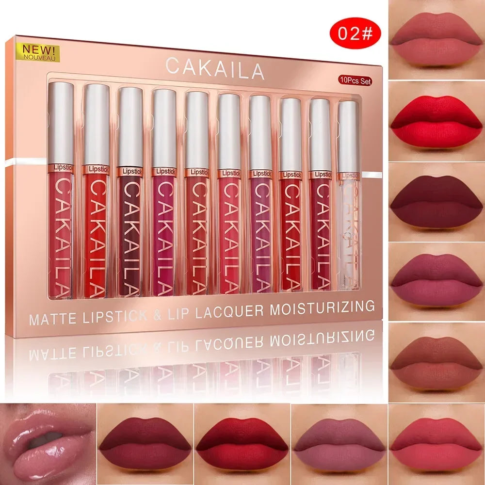 6-12 PCS Lipstick Set Make-up for women Waterproof Long lasting Cosmetics Korean makeup Matte lipstick