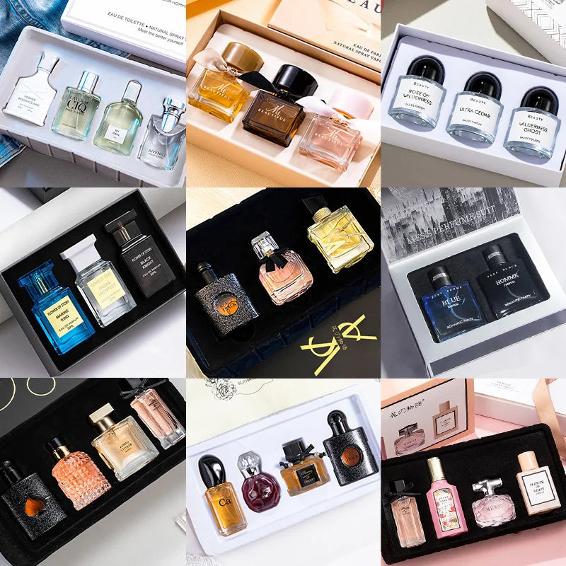 30ml Perfume Set with Long-lasting Light Fragrance, Fresh and Fruity Scent for Men and Women, Ideal for Daily Use and Gifts