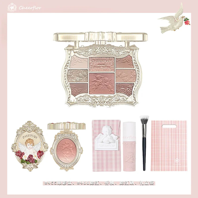 CHEERFLOR Revelation Makeup Cosmetic Gift Box for Girls Birthday Gift Set Blush Eyeshadow