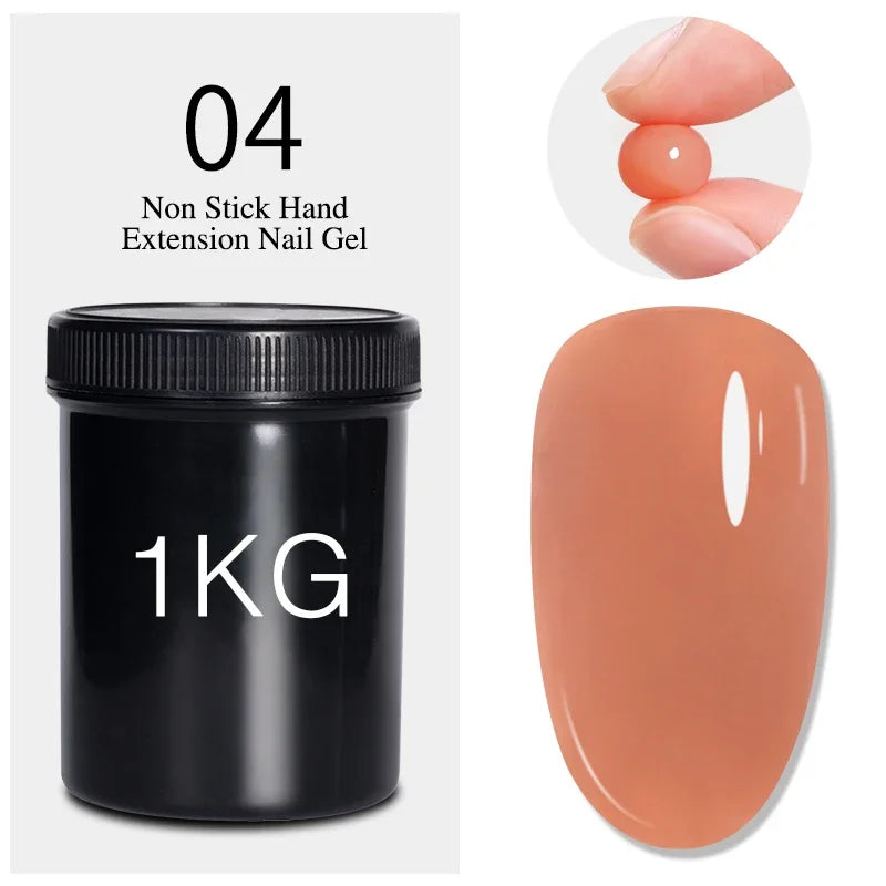 BOZLIN 1KG Super Shinny Top Coat UV Base Gel Polish Matte Top Coat Reinforce Gel Long Lasting Shinning Soak Off Nail Art Varnish