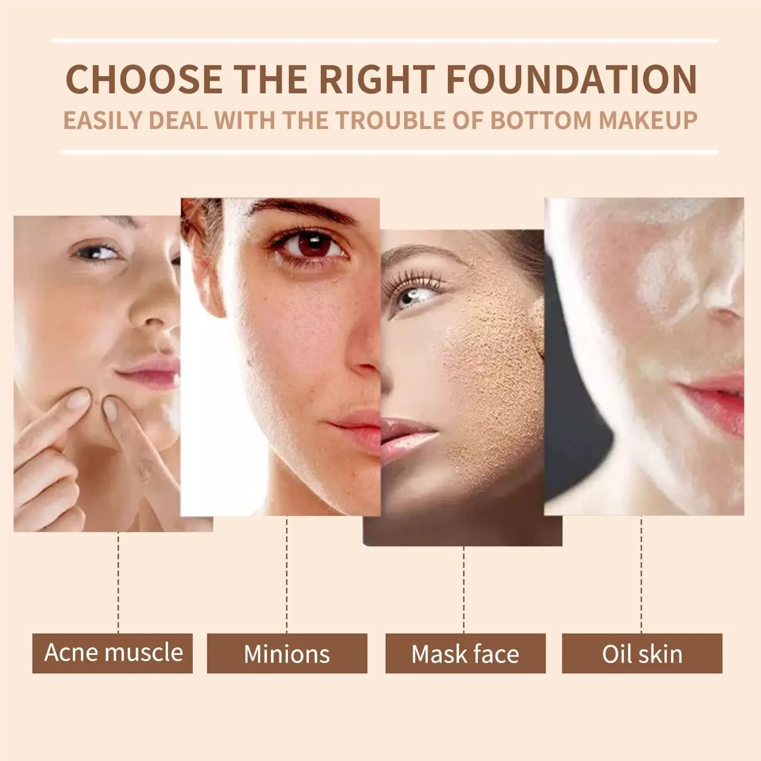 5ml Semi-permanent Facial BB Cream Glow Niacinamide Liquid Concealer Foundation Moisturizing Rejuvenation SPA Skin Care