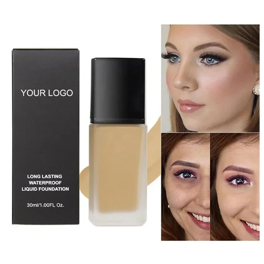 Liquid Foundation Private Label Natural Full Coverage Long Lasting Concealer Oil Control Moisture Custom Logo Makeup Wholesale