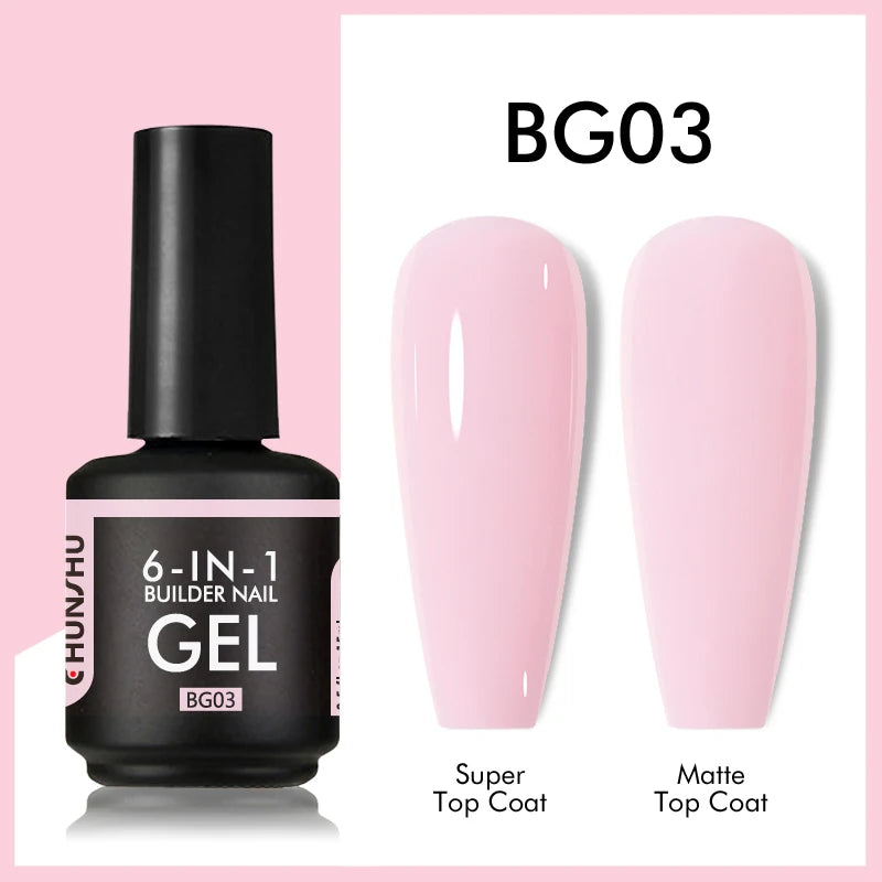 CHUNSHU 6 IN 1 Extension Gel 15ML Builder Nail Gel