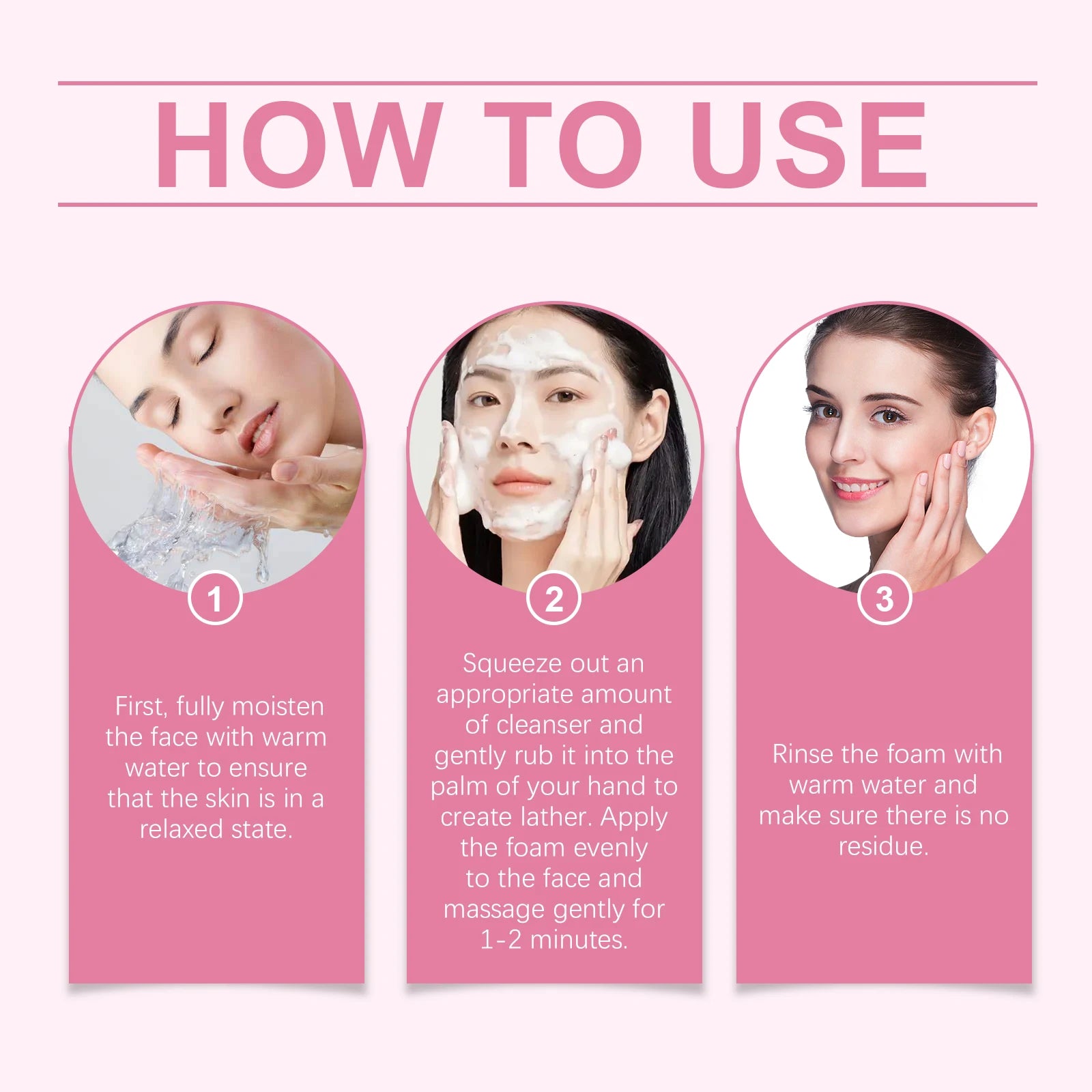 Cherry Blossom Facial Cleanser Deep Cleansing Oil Control Moisturizing Non Tightness Hydrating Facial Cleanser Suitable All Skin