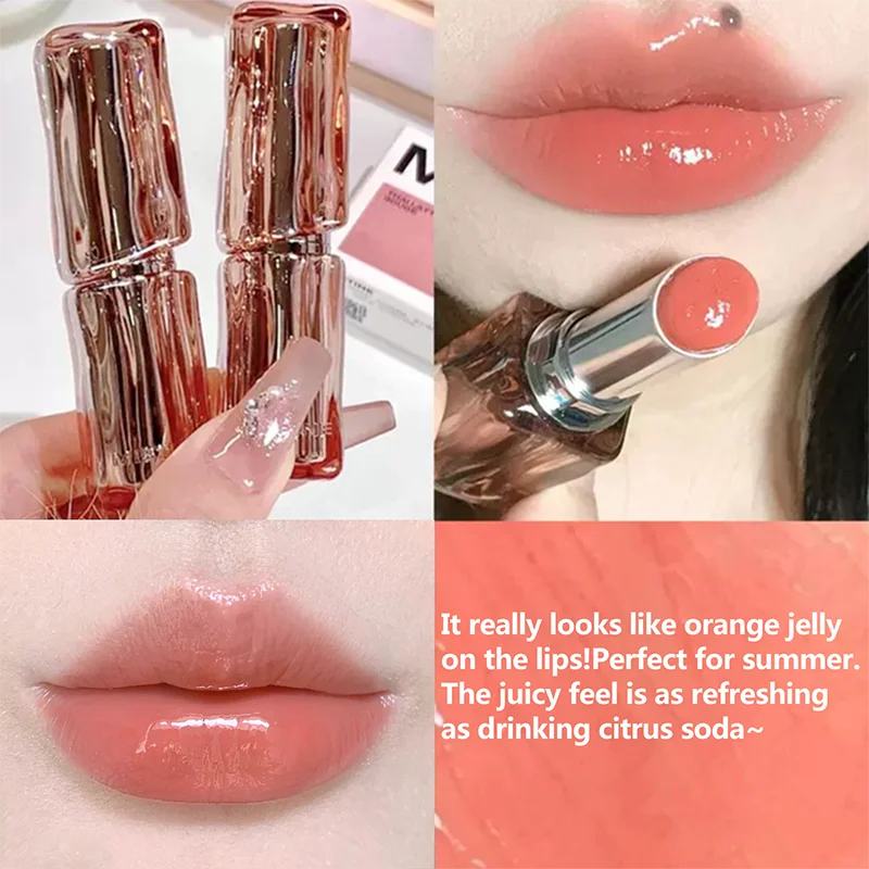MISTINE Long-Lasting Lipstick Non-Transfer Coffee Ice Lipstick Glossy Liquid Lip Gloss Matte Red Brown Lip Color