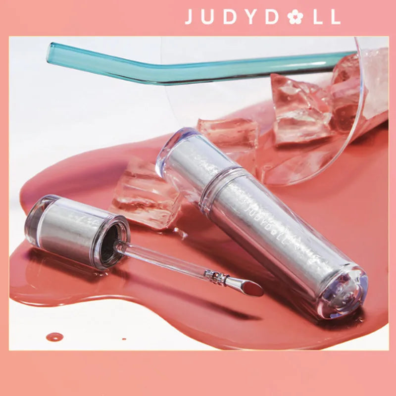 Judydoll Ice Iron Lip Glaze Lipstick, Non Staying Cup, Non fading Mirror Gloss Lip Gel,Liquid Lip Tint，Matte Moisturizing