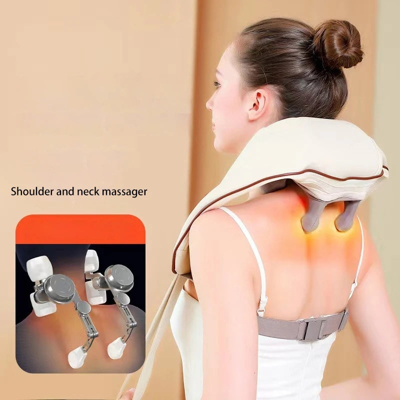 Neck massager & shoulder hot massage
