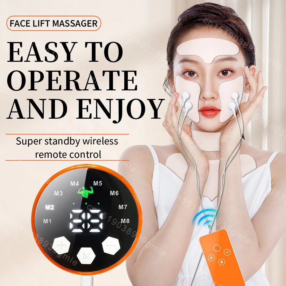 EMS Facial Massager Eye Face Lift Skin Tightening Anti-Wrinkle V-Shaped