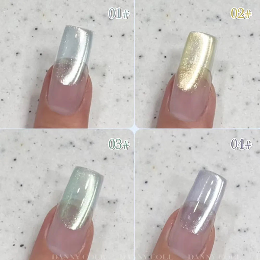 6pcs Sparkling Magnetic Gel 9D Flash Crystal Cat's Eye Gel Nail Polish Set With Sample Soak Off UV LED Cat Eye Varnish 15ml