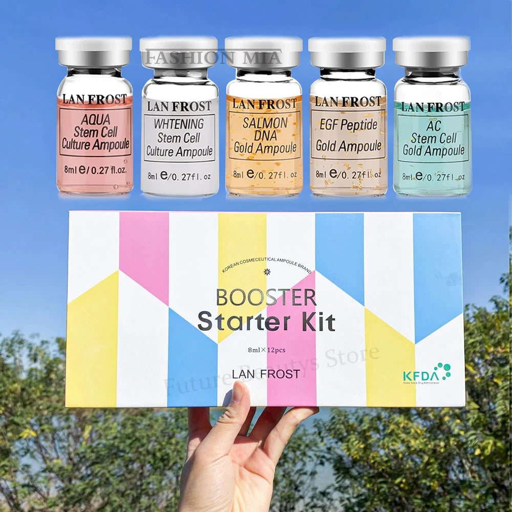 Semi-Permanent BB Cream Glow Ampoule Starter Kit Niacinamide Foundation Liquid Hyaluronic Acid Serum Facial Skin Care Beauty